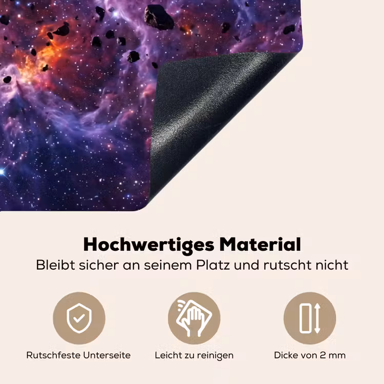 Space - Stars - Abstract - Colorful Inductie beschemer met haakjes klein -ky-onderkant-de
