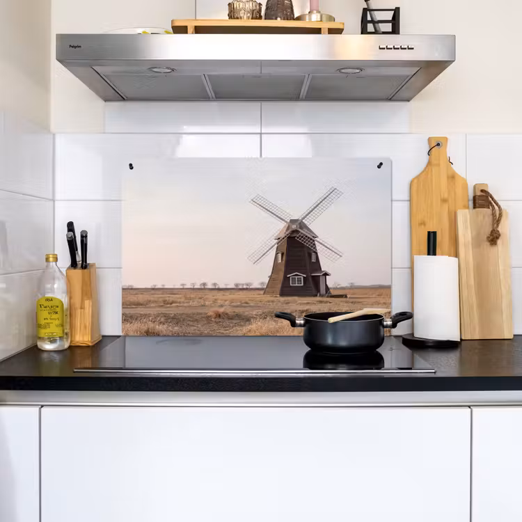 Windmolens - Landschap - Veld Inductie beschemer met haakjes klein -sfeer2