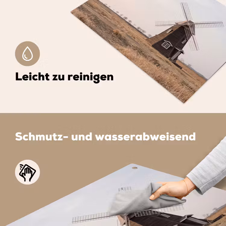 Windmolens - Landschap - Veld Inductie beschemer met haakjes klein -ky-schoon-de