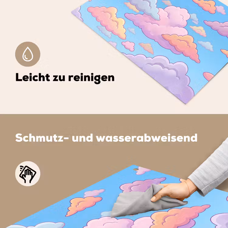 Wolk - Lucht - Natuur - Illustratie - Pastel Inductie beschemer met haakjes klein -ky-schoon-de