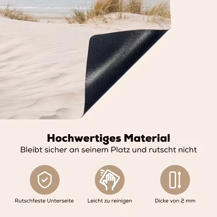 Wolken - Duinlandschap - Zand Inductie beschemer met haakjes klein -ky-onderkant-de