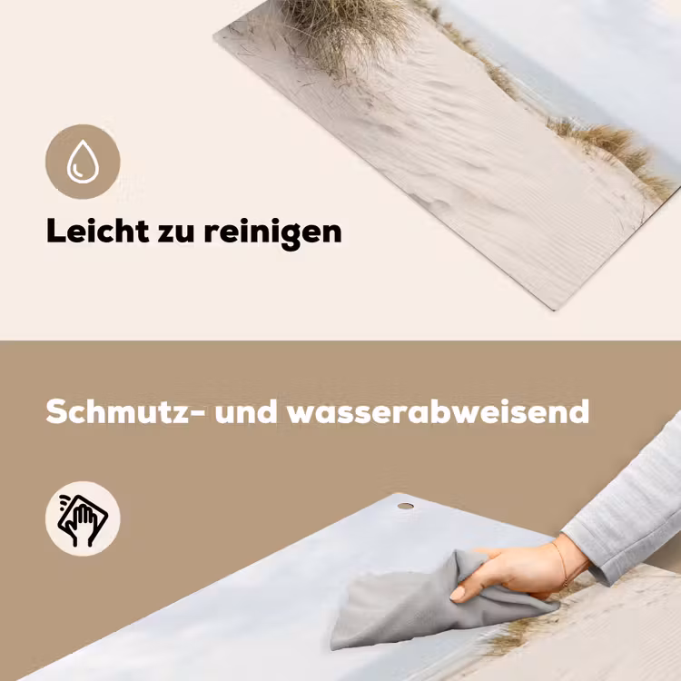 Wolken - Duinlandschap - Zand Inductie beschemer met haakjes klein -ky-schoon-de