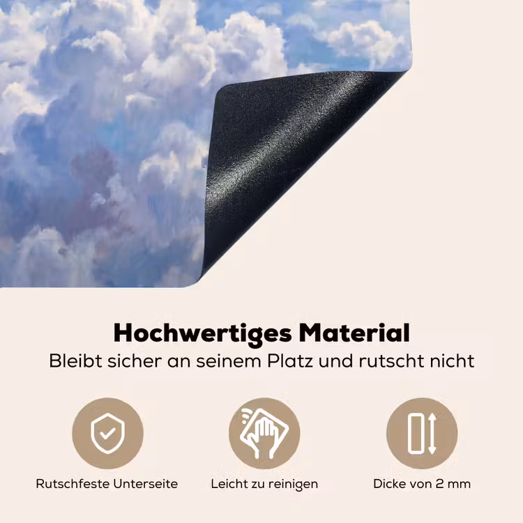 Wolken - Lucht - Natuur - Abstract - Blauw Inductie beschemer met haakjes klein -ky-onderkant-de