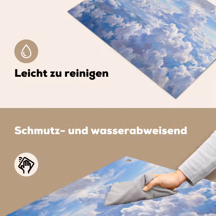 Wolken - Lucht - Natuur - Abstract - Blauw Inductie beschemer met haakjes klein -ky-schoon-de