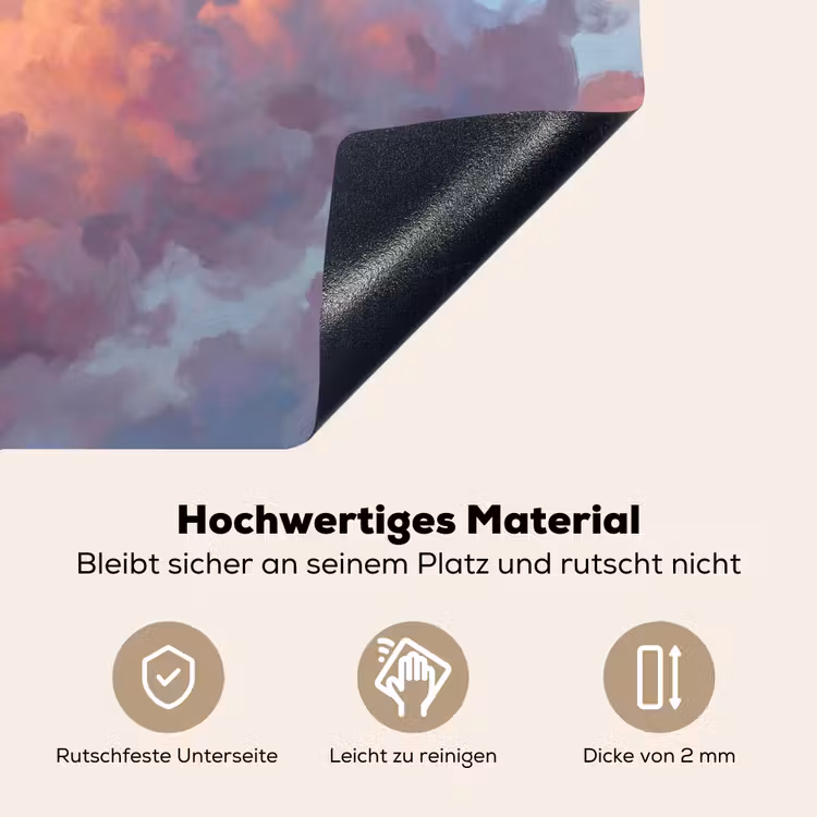 Wolken - Lucht - Natuur - Abstract - Kleurrijk Inductie beschemer met haakjes klein -ky-onderkant-de
