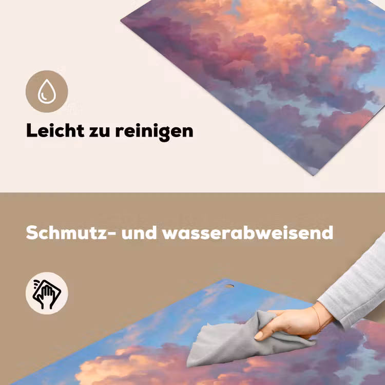 Wolken - Lucht - Natuur - Abstract - Kleurrijk Inductie beschemer met haakjes klein -ky-schoon-de