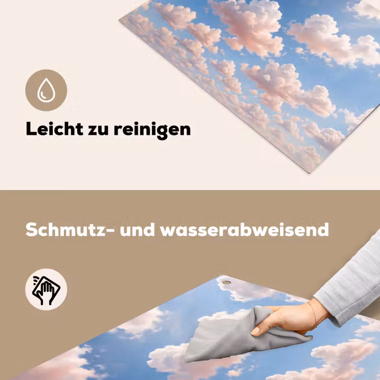 Wolken - Hemel - Natuur - Licht - Blauw Inductie beschemer met haakjes klein -ky-schoon-de