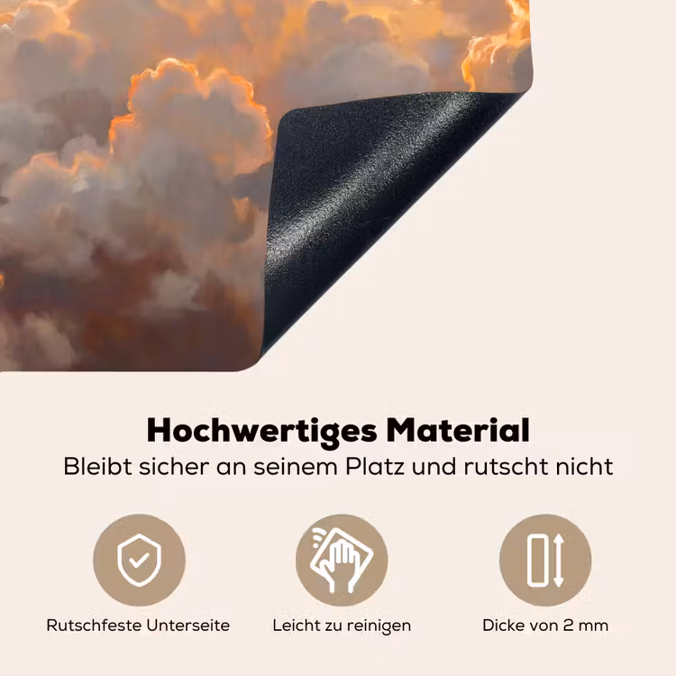 Wolken - Zonsondergang - Natuur - Abstract - Goud Inductie beschemer met haakjes klein -ky-onderkant-de