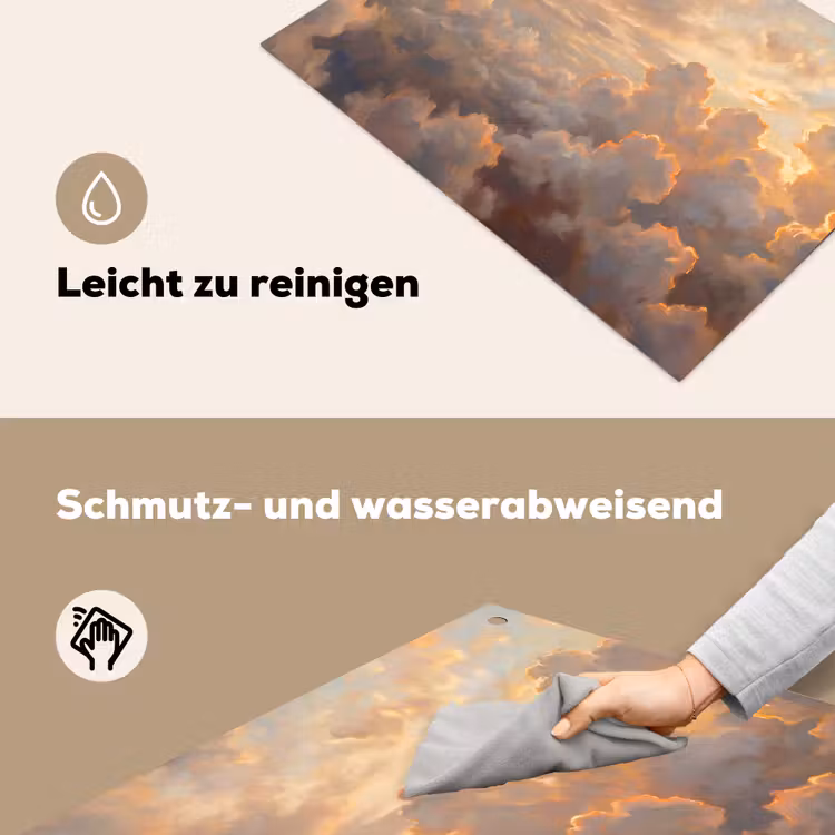 Wolken - Zonsondergang - Natuur - Abstract - Goud Inductie beschemer met haakjes klein -ky-schoon-de