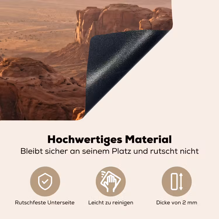 Woestijn - Landschap - Natuur Inductie beschemer met haakjes klein -ky-onderkant-de