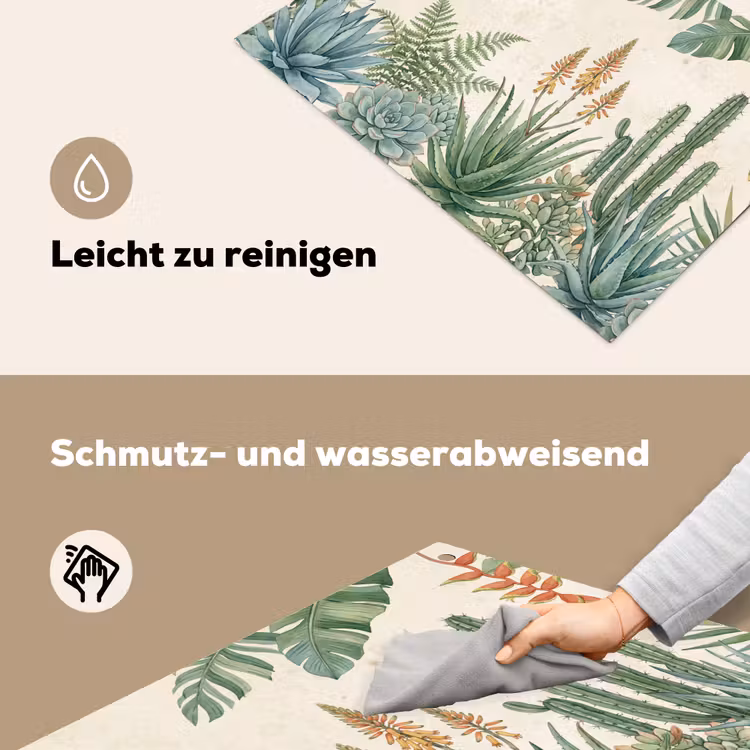 Woestijn - Planten - Groen Inductie beschemer met haakjes klein -ky-schoon-de