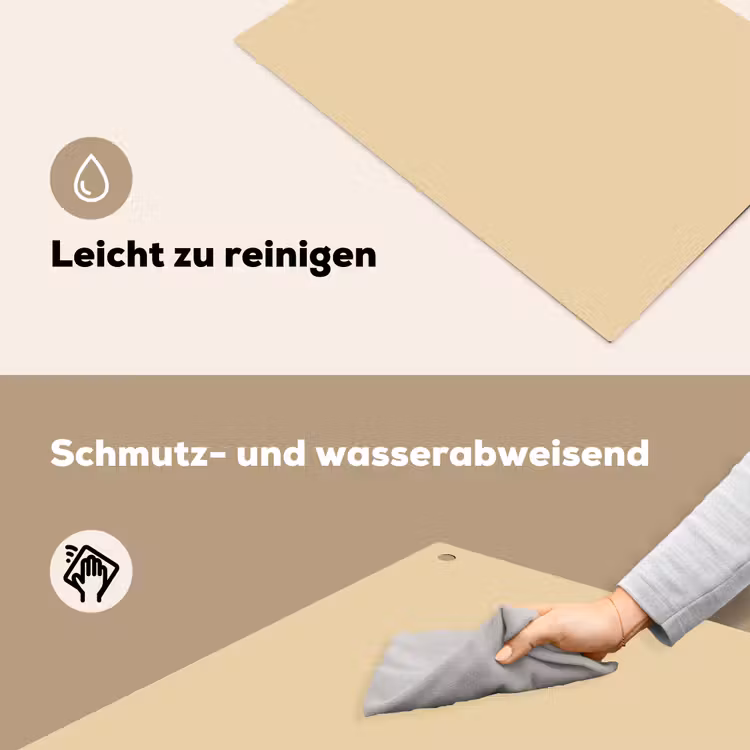 Desert - Sand - Nude Inductie beschemer met haakjes klein 777 -ky-schoon-de
