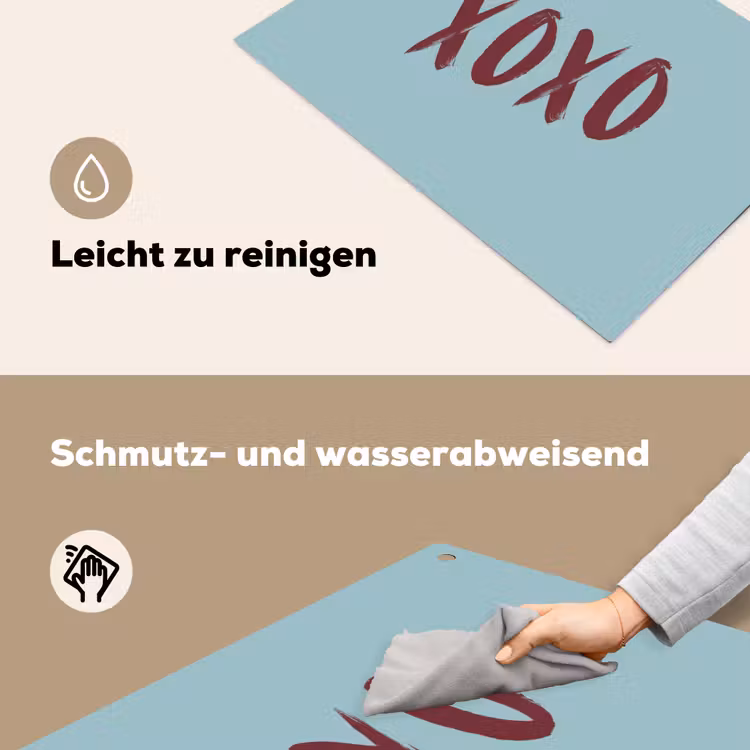 XOXO - Blauw - Rood Inductie beschemer met haakjes klein -ky-schoon-de