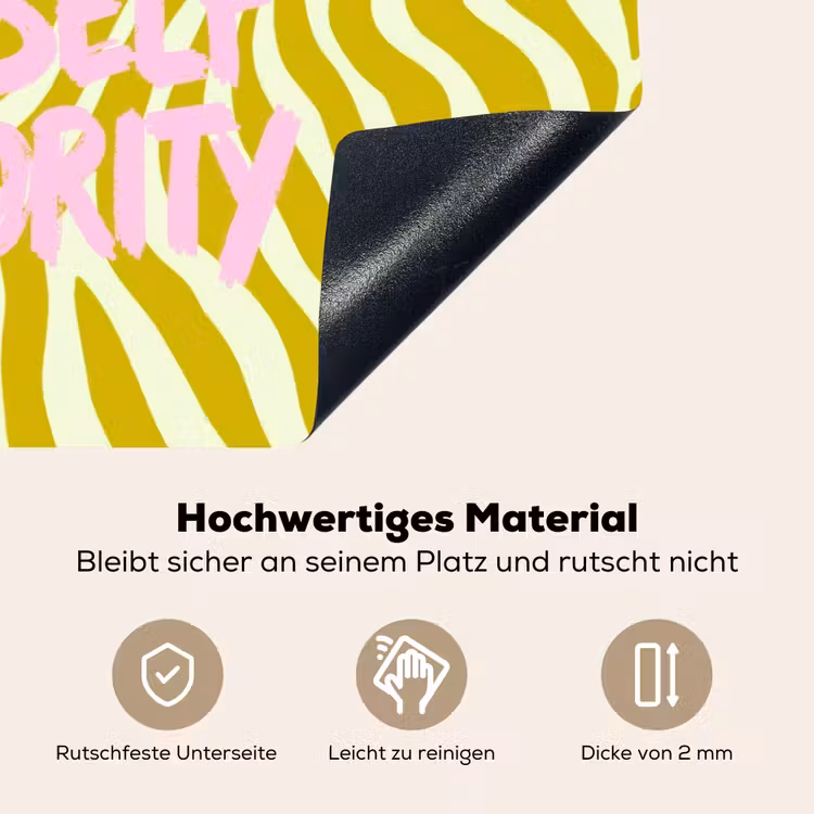 Zebraprint - Priority - Roze Inductie beschemer met haakjes klein -ky-onderkant-de