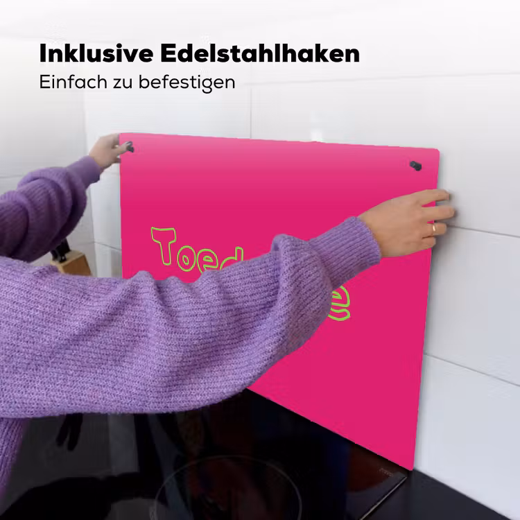 Toedeloe - Groen - Roze Inductie beschemer met haakjes klein -ky-ophangen-de