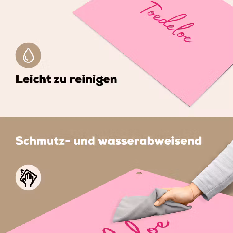 Toedeloe - Roze - Minimalistisch Inductie beschemer met haakjes klein -ky-schoon-de