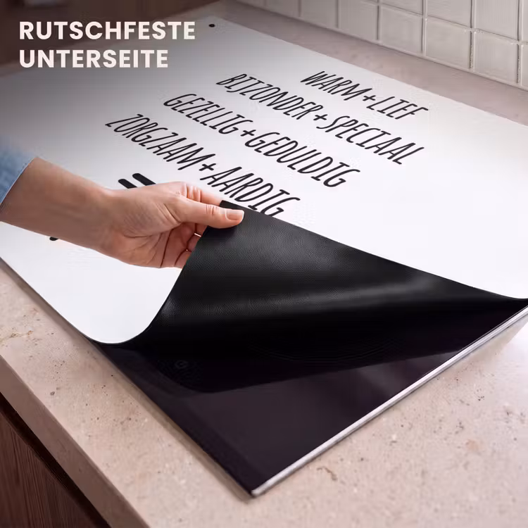 2-in-1 Herdabdeckplatte & Spritzschutz - Zitate – Definition von „Vater“ – Sprichwörter – Vater - Quotes - Dad definition - Proverbs - Father Inductie beschemer met haakjes klein
