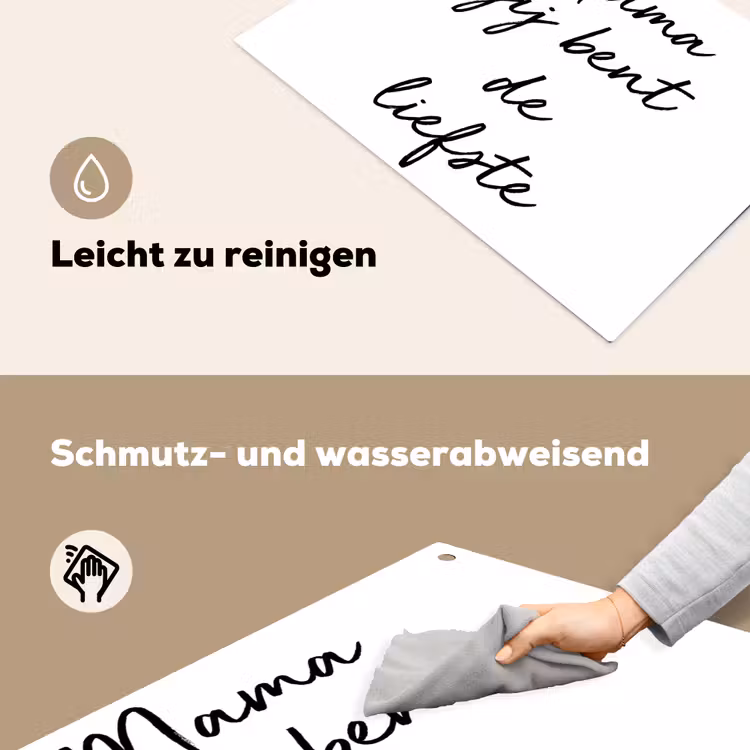 2-in-1 Herdabdeckplatte & Spritzschutz - Zitate - Mama, du bist die Süßeste - Mutter - Sprichwörter - Quotes - Mama jij bent de liefste - Moeder - Spreuken Inductie beschemer met haakjes klein