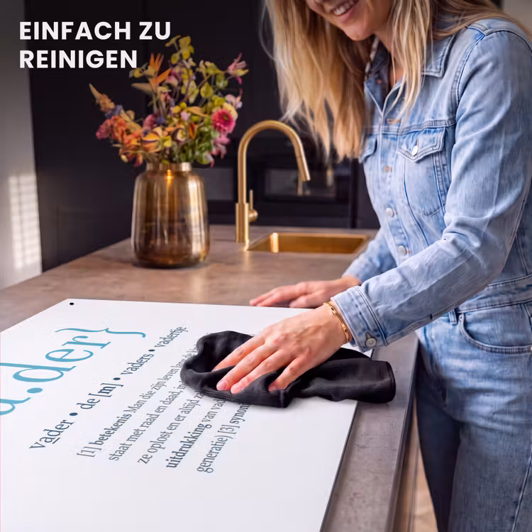 2-in-1 Herdabdeckplatte & Spritzschutz - Zitate - Vater Definition - Sprichwörter - Wörterbuch - Quotes - Vader definitie - Spreuken - Woordenboek Inductie beschemer met haakjes klein
