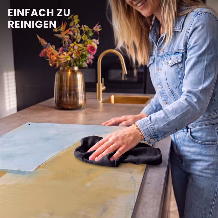 Abstract - Kleuren - Kunst - Modern - Blauw Inductie beschemer met haakjes klein -ky-schoon-de