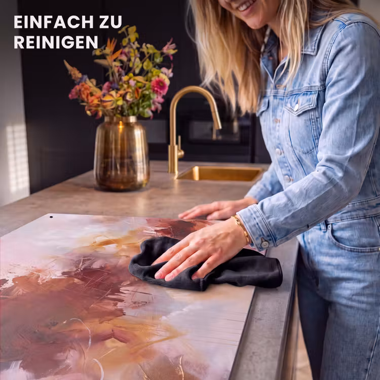 Abstract - Kleurrijk - Kunst - Modern - Roze-Rood Inductie beschemer met haakjes klein -ky-schoon-de