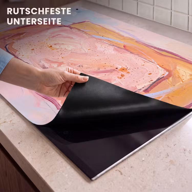 Abstract - Vormen - Modern - Roze Inductie beschemer met haakjes klein -ky-onderkant-de