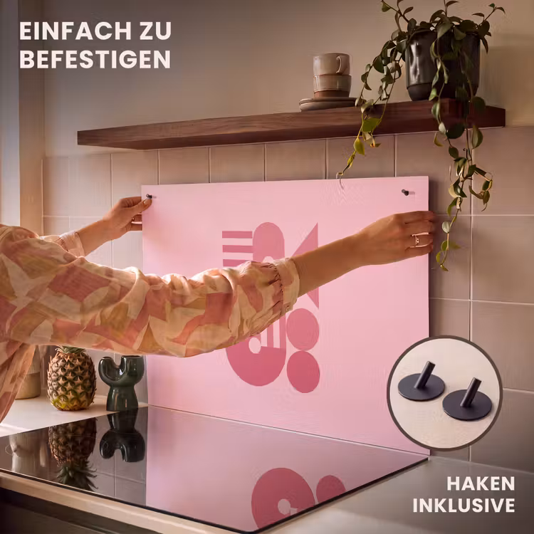 Abstract - Geometrisch - Vormen - Roze Inductie beschemer met haakjes klein -ky-ophangen-de