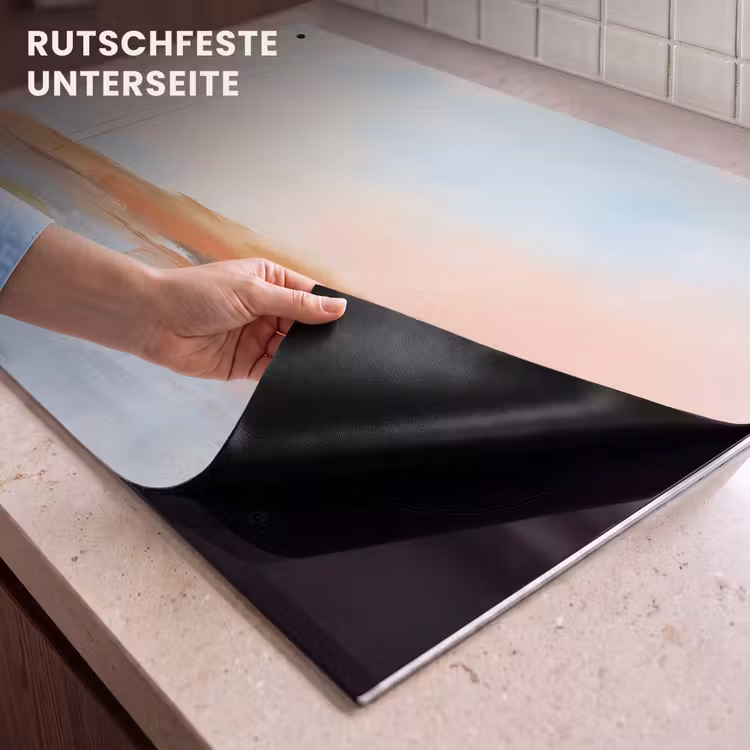 Abstract - Landschap - Horizon - Modern - Kleurrijk Inductie beschemer met haakjes klein -ky-onderkant-de