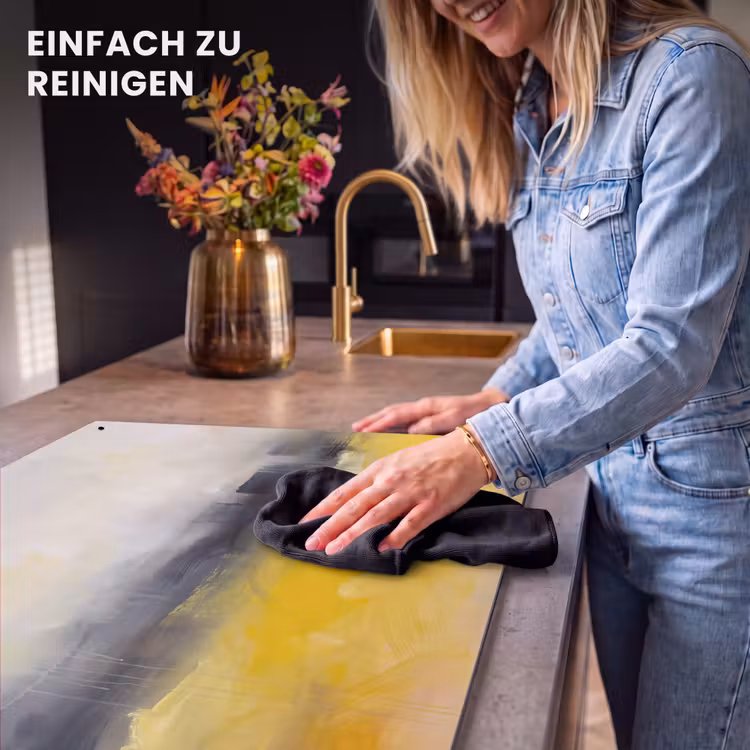 Abstract - Landschap - Modern - Geel Inductie beschemer met haakjes klein -ky-schoon-de