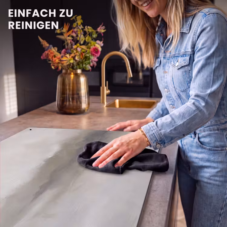 Abstract - Landschap - Nevel - Modern - Grijs Inductie beschemer met haakjes klein -ky-schoon-de
