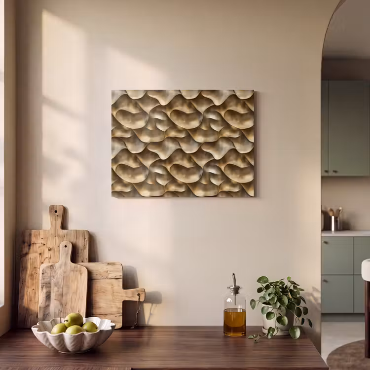 Abstract - Antiek - Goud PET vilt klein 837 -sfeer2