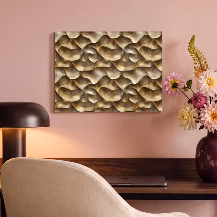 Abstract - Antiek - Goud PET vilt klein 837 -sfeer3