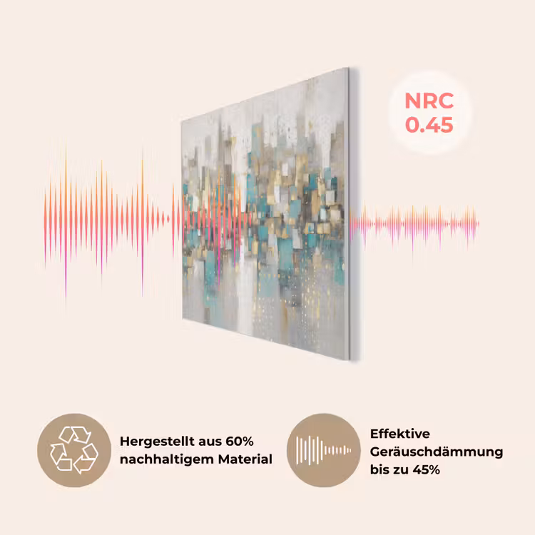 Abstract - Blokken - Goud - Skyline PET vilt klein -USP_DE