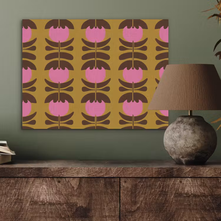 Abstract - Bloemen - Roze PET vilt klein 837 -sfeer2