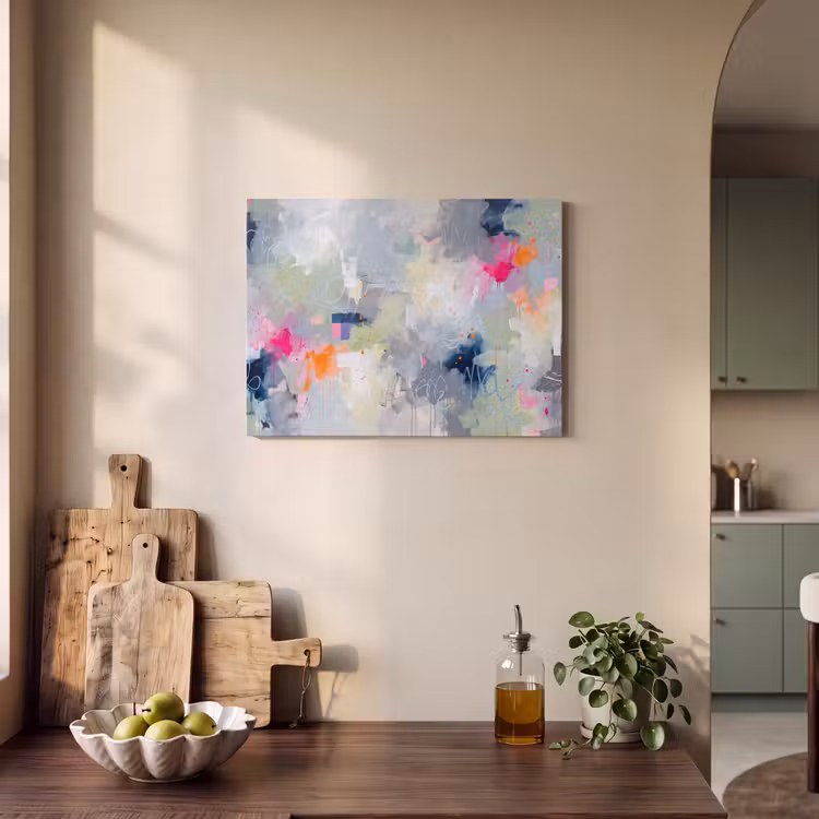 Abstract - Kleurrijk - Modern - Kunst PET vilt klein -sfeer2