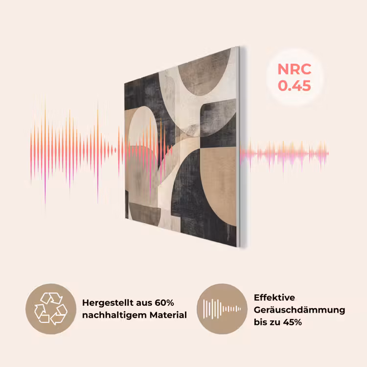 Abstract - Vormen - Modern - Beige PET vilt klein -USP_DE