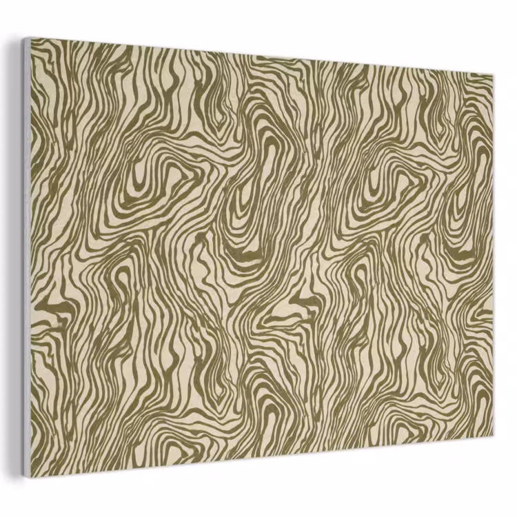 Abstract - Marmer - Groen PET vilt klein 837 -3d