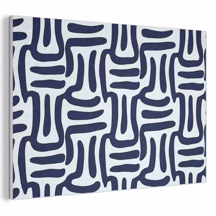Abstract - Modern - Blauw PET vilt klein 837 -3d