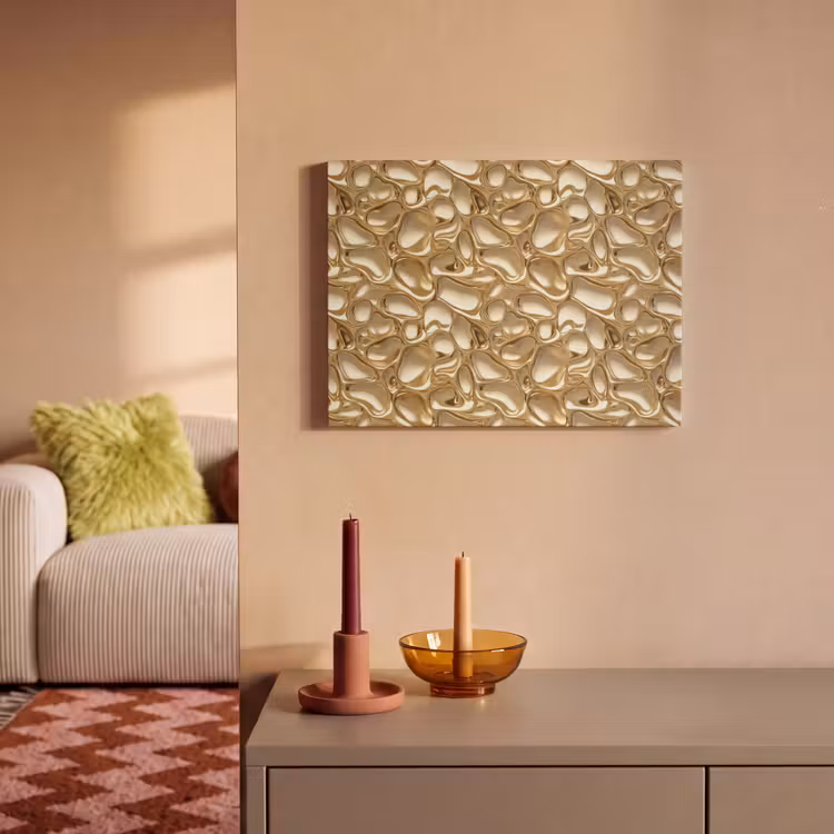 Abstract - Modern - Goud PET vilt klein 837 -sfeer1