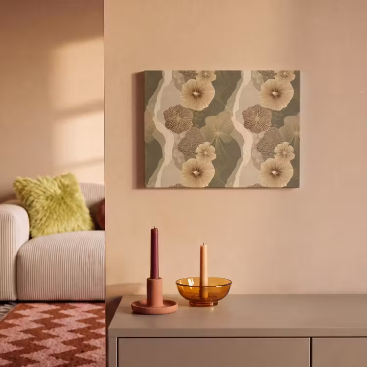 Abstract - Modern - Groen PET vilt klein 837 -sfeer1