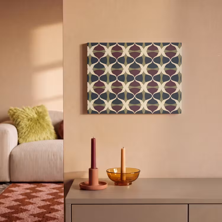 Abstract - Retro - Kleurrijk PET vilt klein 837 -sfeer1