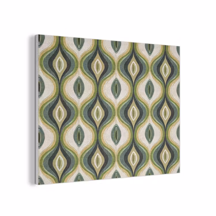 Abstract - Ritmisch - Groen PET vilt klein 837 -3d