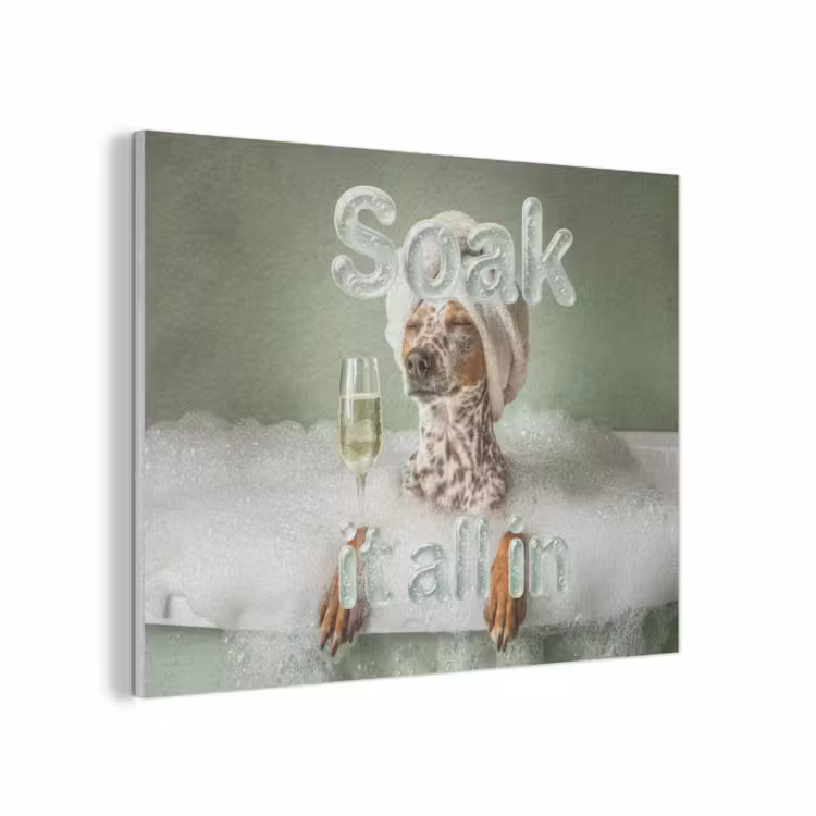 Soak it all in - Hond - Bad PET vilt klein -3d