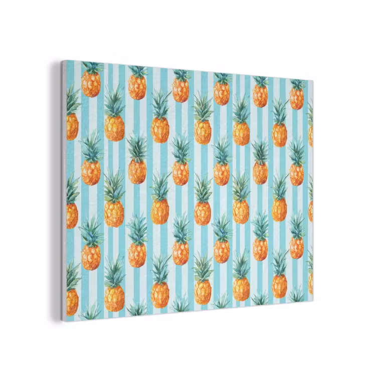 Ananas - Strepen - Groen PET vilt klein 837 -3d