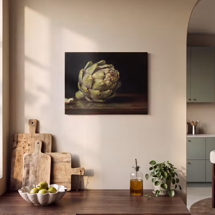 Akustikbild - Artischocke – Essen – Klassisch - Artichok - Eten - Klassiek PET vilt klein