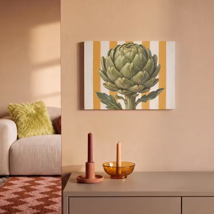 Akustikbild - Artischocke – Modern – Gemüse - Artisjok - Modern - Groente PET vilt klein