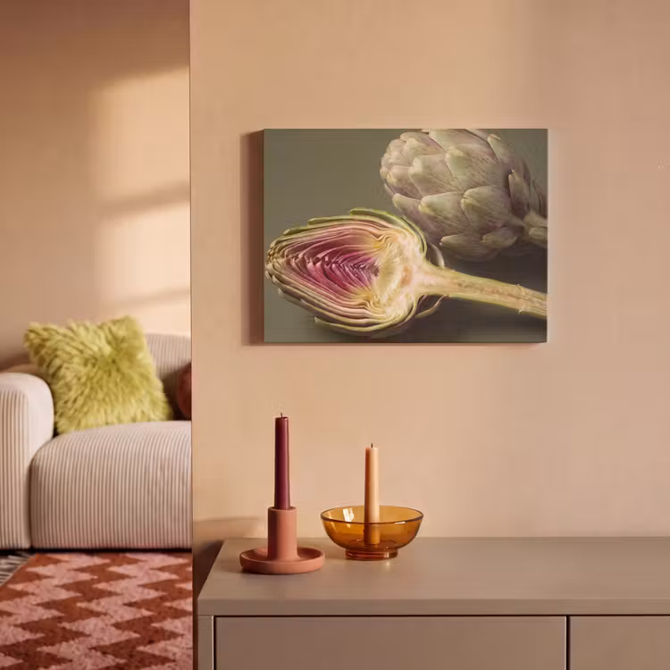 Akustikbild - Artischocke – Violett – Lebensmittel - Artisjok - Paars - Voedsel PET vilt klein