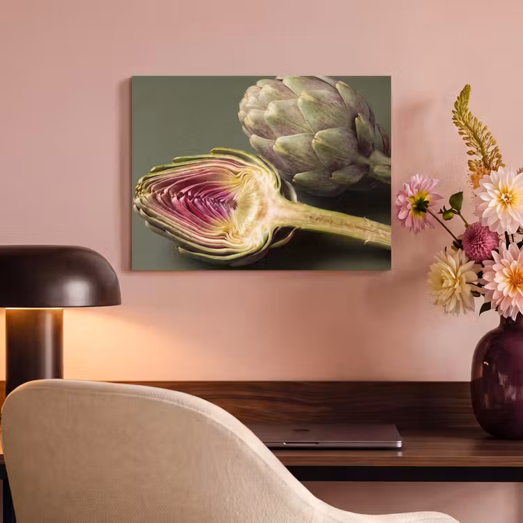 Akustikbild - Artischocke – Violett – Lebensmittel - Artisjok - Paars - Voedsel PET vilt klein
