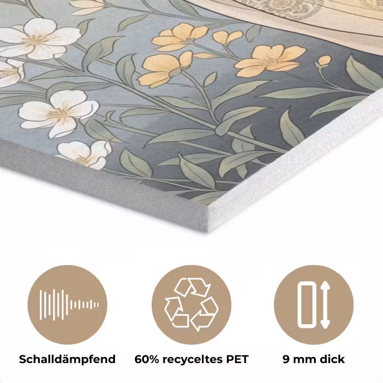 Aziatisch - Vrouw - Kimono PET vilt klein -closeup_DE