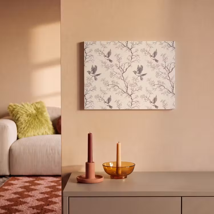 Takken - Vogels - Beige PET vilt klein 837 -sfeer1